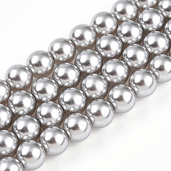 Выпечка из окрашенного перламутрового стекла жемчужные бусинки&nbsp;HY-N002-6mm-A03