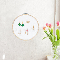 Держатель-органайзер для сережек с кружевными дисками&nbsp;DIY-WH0399-64B