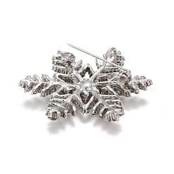 Красочная брошь в виде снежинки со стразами на рождество&nbsp;LS-JEWB-A004-04P