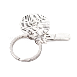 Брелки из сплава в тибетском стиле&nbsp;KEYC-JKC01029