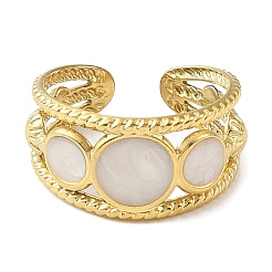 Кольца-манжеты из нержавеющей стали 304 с эмалью для женщин&nbsp;RJEW-F166-18G-01