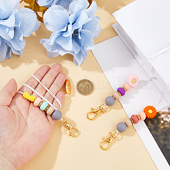 3шт силиконовая ромашка и шнурок из нейлоновой нити&nbsp;HJEW-FH00108