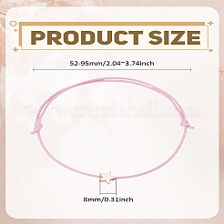 1шт регулируемые браслеты из вощеного шнура&nbsp;BJEW-LP0002-41D