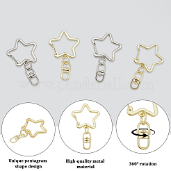 20 шт. двухцветные поворотные застежки из цинкового сплава&nbsp;FIND-SP0004-18