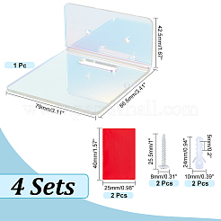 Акриловые настенные выставочные витрины&nbsp;LS-ODIS-WH0038-45C