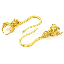 925 серьги-крючки из стерлингового серебра с микропаве из прозрачного кубического циркония&nbsp;STER-U005-12G