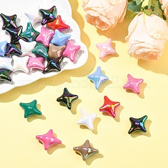 30шт акриловые бусины с УФ-покрытием&nbsp;OACR-YW0004-10