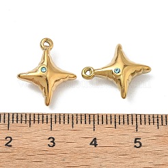 Подвески из нержавеющей стали 304 со стразами&nbsp;STAS-L308-04C-G