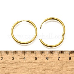 Серьги-кольца из нержавеющей стали 304 для женщин&nbsp;EJEW-M068-15F-G