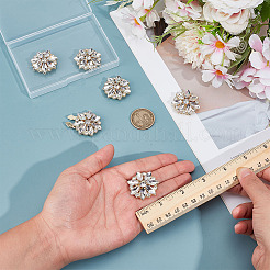 6 шт. запонки из сплава со стразами&nbsp;BUTT-MA0001-12G-01