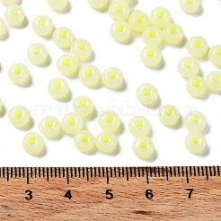 Стеклянные бусины с имитацией нефрита 3/0&nbsp;SEED-Z001-A-A07