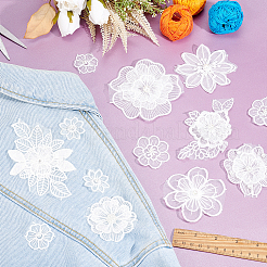 Ahademaker 20 шт. 10 стильные пришивные нашивки для одежды из полиэстера с компьютерной вышивкой&nbsp;PATC-GA0001-05