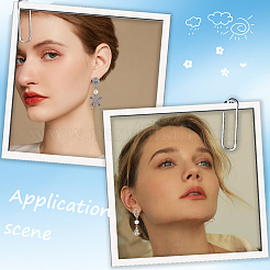 10 пара двухцветных каплевидных сережек-гвоздиков из сплава&nbsp;PALLOY-SC0004-33