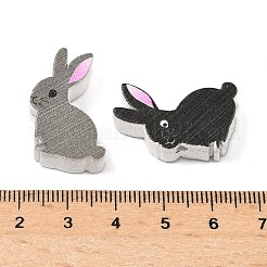 Пасхальные деревянные бусины с рисунком&nbsp;WOOD-G026-01B