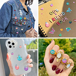 90шт 18 стиля непрозрачные кабошоны из смолы&nbsp;CRES-TA0001-35