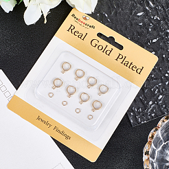 20 шт. латунные серьги-кольца&nbsp;KK-BBC022-09B