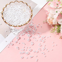 800шт 4 стиля имитация жемчуга акриловые бусины&nbsp;OACR-LT0001-01