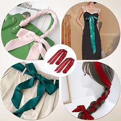 Длинный полиэстеровый шелковый шарф для женщин и девочек&nbsp;AJEW-WH20042-77D