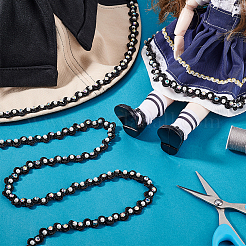 4 ярд полиэстеровой кружевной ленты со стразами&nbsp;OCOR-PH0004-79