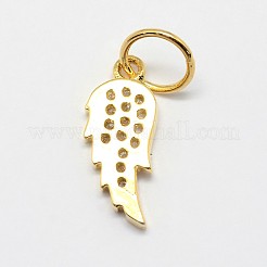 CZ латунные микро проложить кубического циркония крыло подвески&nbsp;ZIRC-L018-18