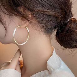 Серьги-кольца из сплава с эмалью&nbsp;FS-WG76269-02