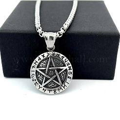 Ретро-подвеска в виде скандинавской звезды викинга из нержавеющей стали 304 для мужчин.&nbsp;AA7658