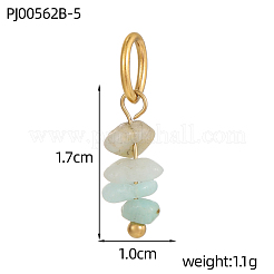 Подвески из смешанных натуральных и синтетических драгоценных камней&nbsp;G-OY009-80G