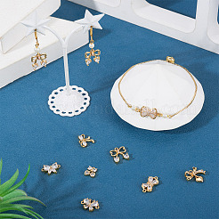 16 шт. 8 стиля латунные подвески с микропаве и кубическим цирконием&nbsp;KK-TA0002-49