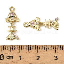 Латунные микро проложить кубического циркония подвески&nbsp;LS-KK-C107-16G