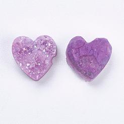 Гальванизированный натуральный druzy агат бисер&nbsp;G-E400-03-A03