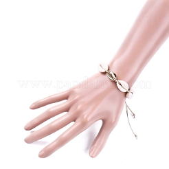 Регулируемые браслеты из бусин с вощеным хлопковым шнуром&nbsp;X-BJEW-JB05121-02