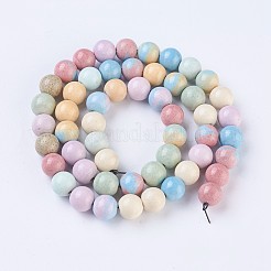 Натуральный драгоценный камень имитация радужных нитей алашанского агата&nbsp;G-O183-05B-1