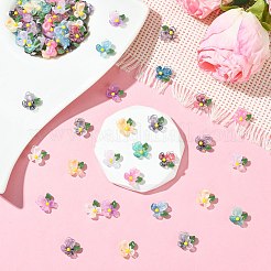 100шт 10 цвета прозрачные кабошоны из смолы&nbsp;FIND-CJ0004-67