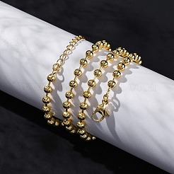 Ожерелья-цепочки из латуни с покрытием стойки для женщин&nbsp;NJEW-A035-04G-02