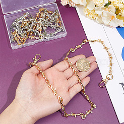 4 шт. двухцветные литые цепи для ремней безопасности&nbsp;HJEW-HY00095