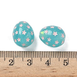 Прозрачные бусины из смолы&nbsp;RESI-D312-06A-01