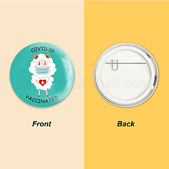 Брошь из белой жести&nbsp;JEWB-WH0012-036