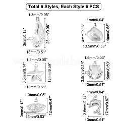 36 шт. 6 подвески из нержавеющей стали 304&nbsp;STAS-UN0020-38P