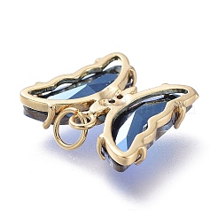 Кулон из латуни с прозрачным кубическим цирконием&nbsp;ZIRC-P079-B02-09