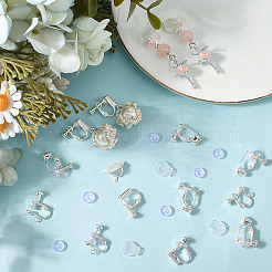 Латунные клипсы серьги выводы&nbsp;KK-BBC0021-50S