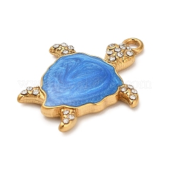 Подвески из нержавеющей стали 304 со стразами&nbsp;STAS-P417-01G-01