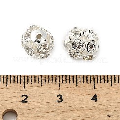 10 мм латунные хрустальные бусины со стразами&nbsp;KK-S519-01C-S