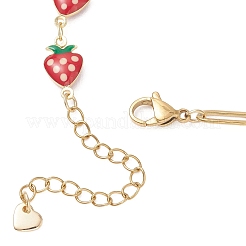 3 шт. 3 стиля браслетов-цепочек из латуни с эмалью&nbsp;BJEW-JB13148