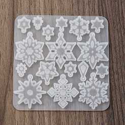 Серия снежинок diy силиконовые украшения подвесные Молды&nbsp;SIMO-R012-03A