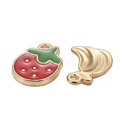 72шт 12 стиля светлые позолоченные подвески из сплава с эмалью&nbsp;ENAM-LS0001-01LG