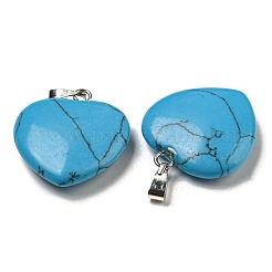 Синтетические бирюзовые подвески&nbsp;G-G956-B75-FF