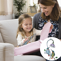 Подвесные украшения из железной колибри&nbsp;AJEW-WH0261-89