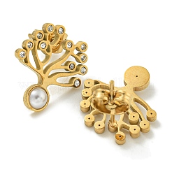 Серьги-гвоздики из нержавеющей стали 304 с ионным покрытием (IP)&nbsp;EJEW-G400-05G