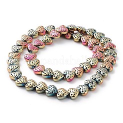 Стеклянные бусины с гальваническим покрытием &nbsp;EGLA-R114-02A-FP01