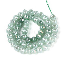 Антикоррозийные гальванические стеклянные бусины&nbsp;GLAA-N064-8mm-10